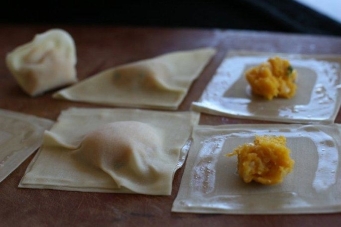 Filling Wonton Wrappers
