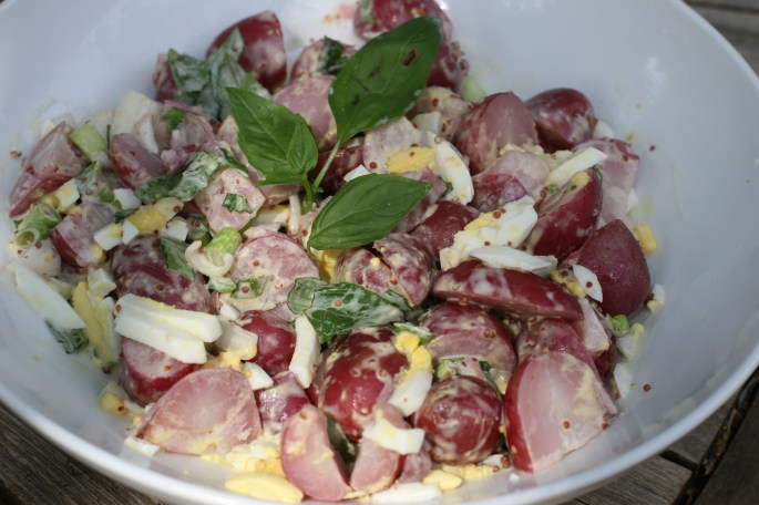 finished potato salad