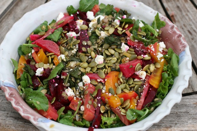 beet and lentil salad