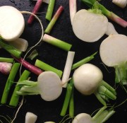 Turnips and Green Garlic